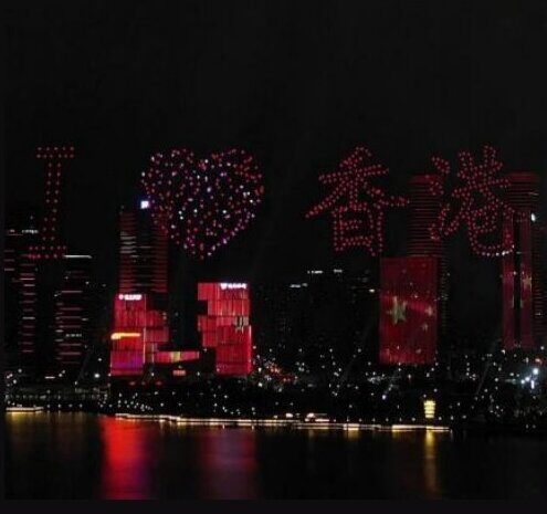 媒体合作 · 人民日报时光大篷车全国巡展 无人机编队画面
